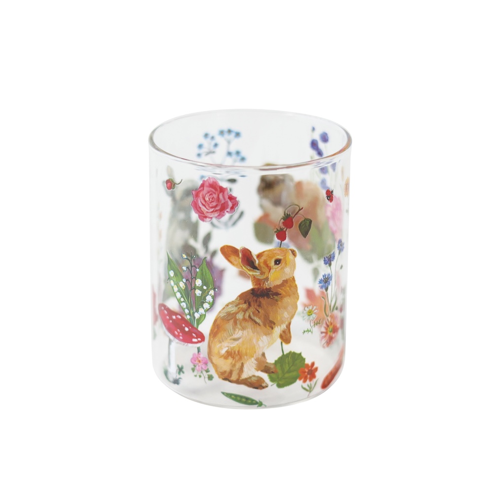 Nathalie Lete Heat resistant Middle glass Rabbits | 8000000works